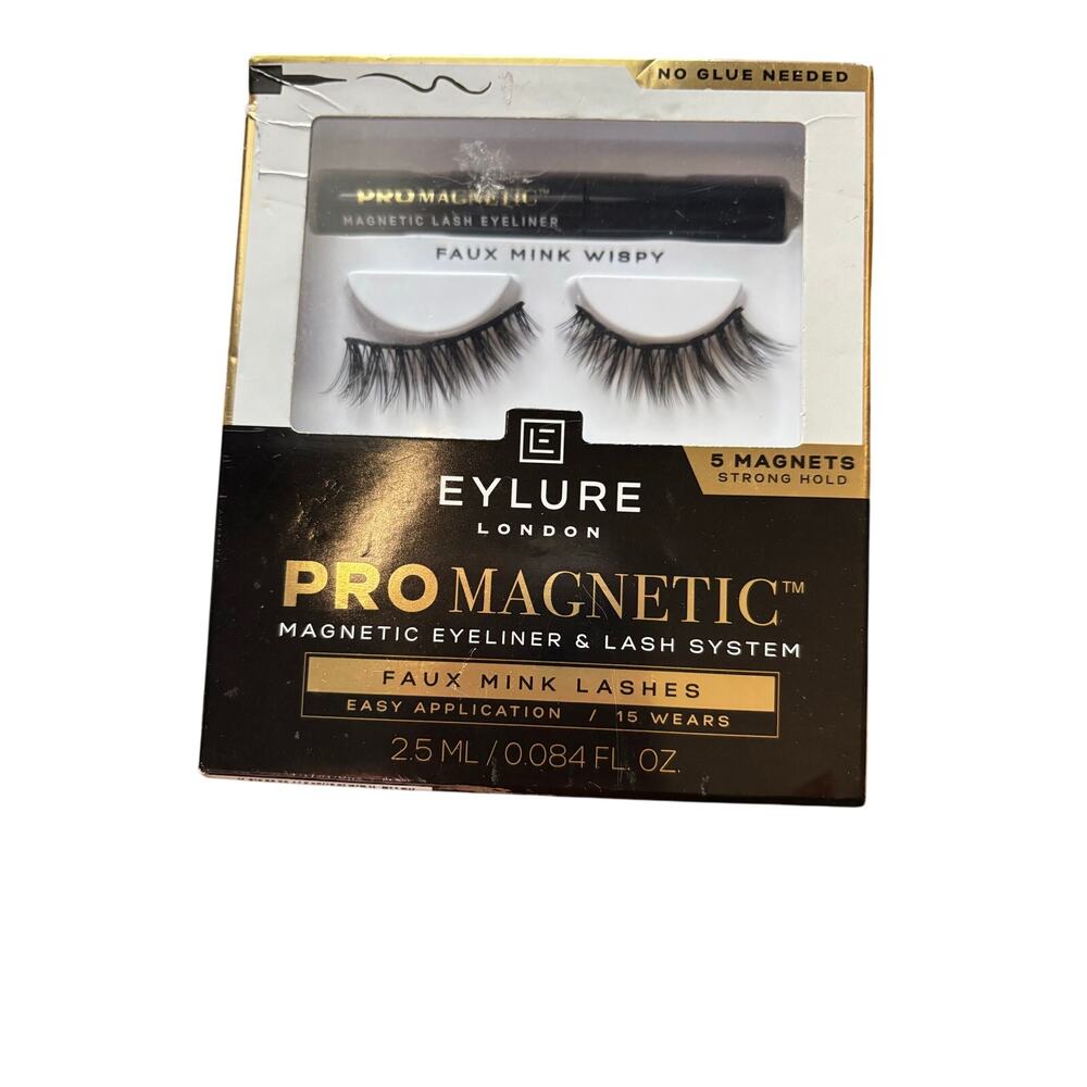 The Eylure Pro Magnetic Kit Volume Magnetic Eyelash Black Wispy No Glue.
